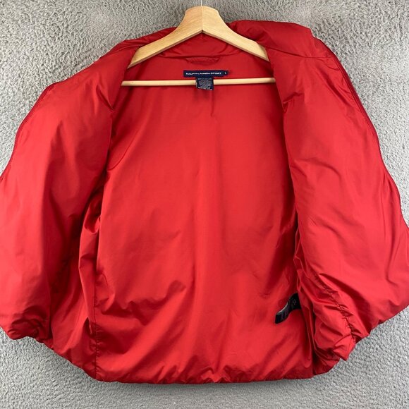 Ralph Lauren Red Puffer Vest - Picture 4 of 9